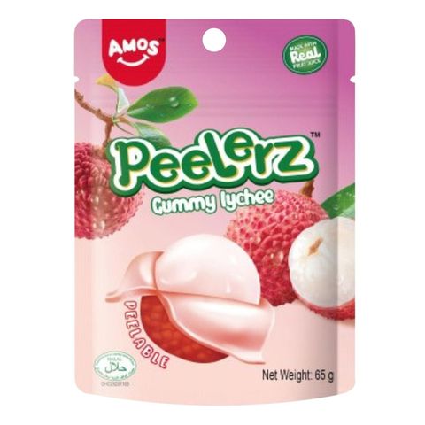Amos Peelerz Lychee Gummy 65g