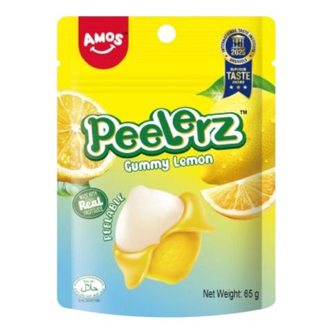 Amos Peelerz Lemon Gummy Candy 65g