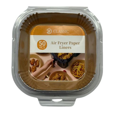 Airfryer Paper Liners 16*4.5cm Square 50 Pieces