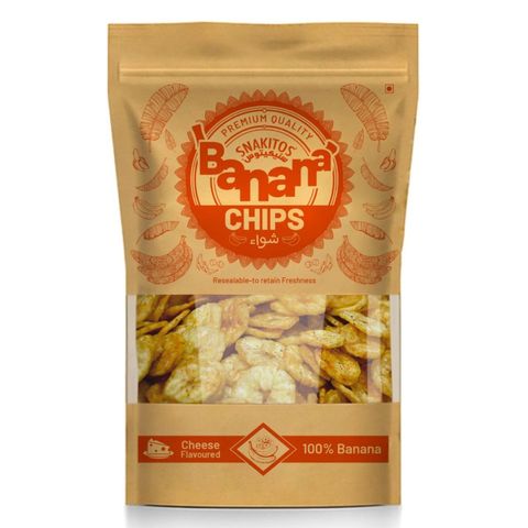 Snakitos Premium Quality Banana Chips Flavoured Cheese 1 Unit