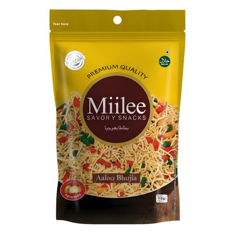Miilee Premium Quality Aaloo Bhujia Savory Snacks 110g