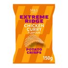 M&S Extreme Ridge Chicken Curry Flavour Potato Crisps 150g