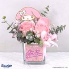 Flower Arrangement 3 Sweet Pink Roses (My Melody) 1 Set