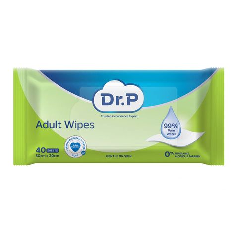 Dr. P Adult Wipes 40 Pieces