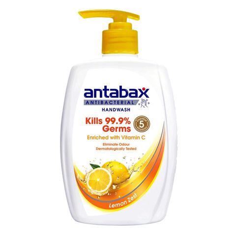 Antabax Antibacterial Hand Soap Lemon Zest Bottle 250ml