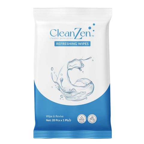 CleanZen Refreshing Wipes 20 Pieces x 1 Packet