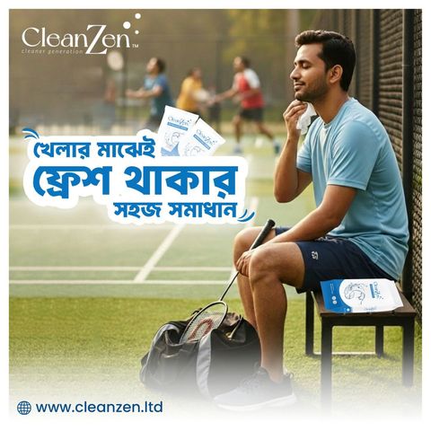 CleanZen Refreshing Wipes 20 Pieces x 1 Packet