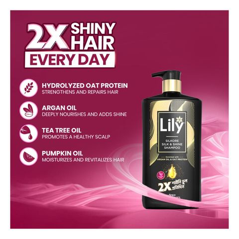 Lily Silkore Silk & Shine Shampoo 1000ml