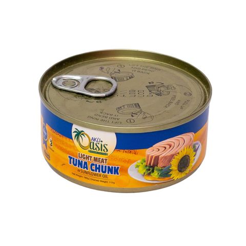 Akij Oasis Light Meat Tuna Chunk In Sunflower Oil 160g