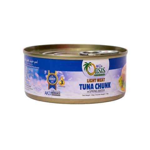 Akij Oasis Light Meat Tuna Chunk In Spring Water 160g