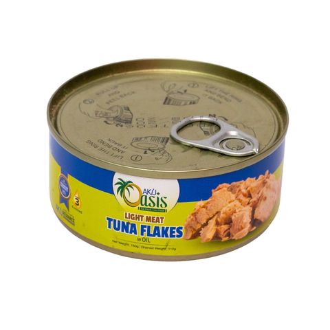 Akij Oasis Light Meat Premium Tuna Flakes In Oil 160g