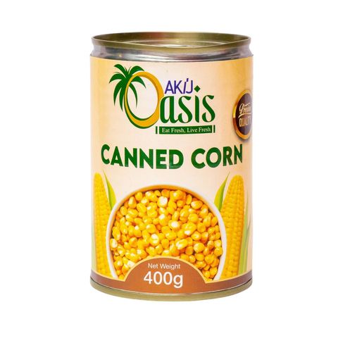 Akij Oasis Sweet Corn Whole Kernel Corn 400g