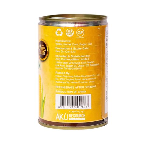 Akij Oasis Sweet Corn Whole Kernel Corn 400g
