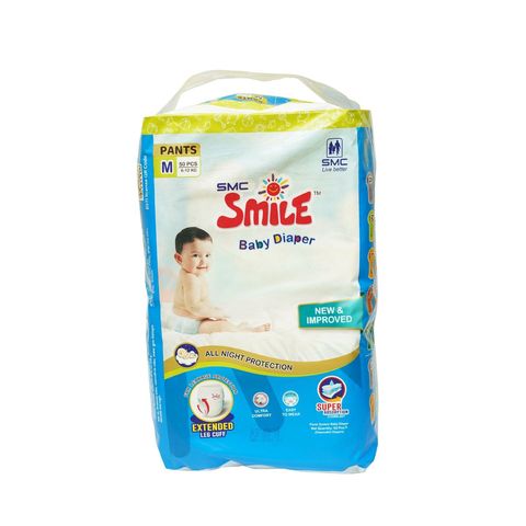 Smile Pants Diaper Jumbo Series M Size 6-12kg 50 pieces