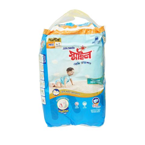 Smile Pants Diaper Jumbo Series L Size  9-14kg 48 pieces
