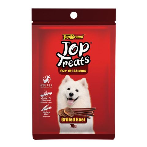 Topbreed Top Treats Grilled Beef Stick 70g