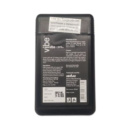 Vibe Body Spray Presence Pocket 18ml