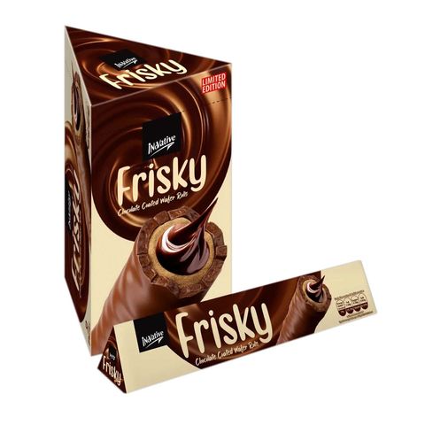 Innovative Frisky Chocolate Coated Rolls 1 Box
