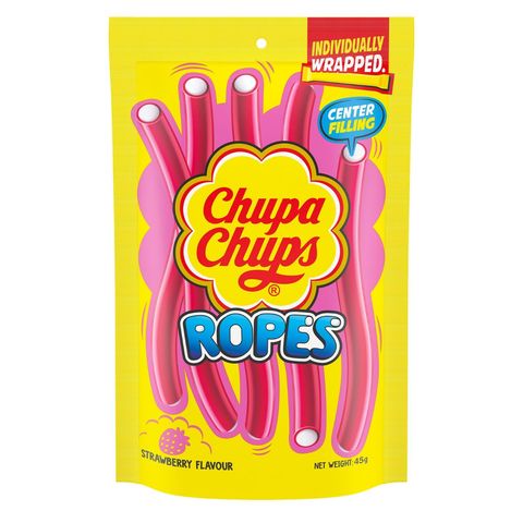 Chupa Chups Ropes Strawberry Flavor 63g