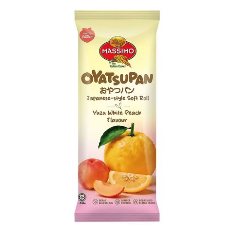 Massimo Oyatsupan Yuzu White Peach Roll 52g