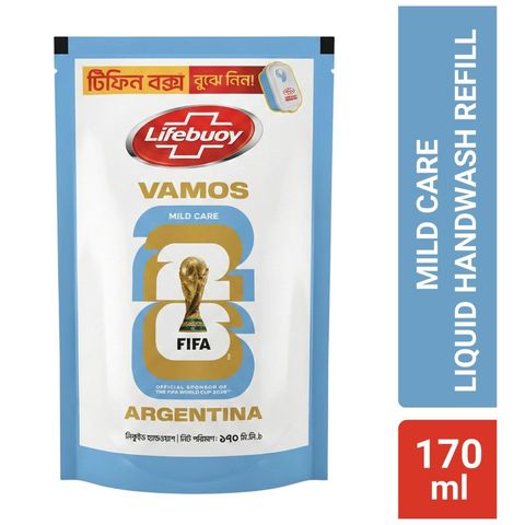 Buy Lifebuoy Handwash Soap Care Refill 170ml & Get Free Tiffin Box 1 Piece