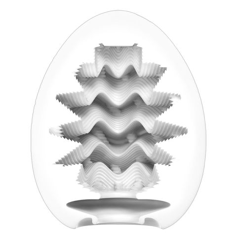 Tenga Egg Wavy Standard Renewal Masturbator 1 Piece