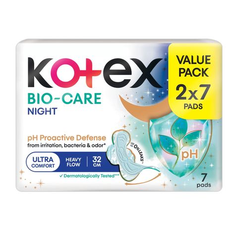 Kotex Bio-care Night Ultra Thin Pad (32cm) 14 Pieces