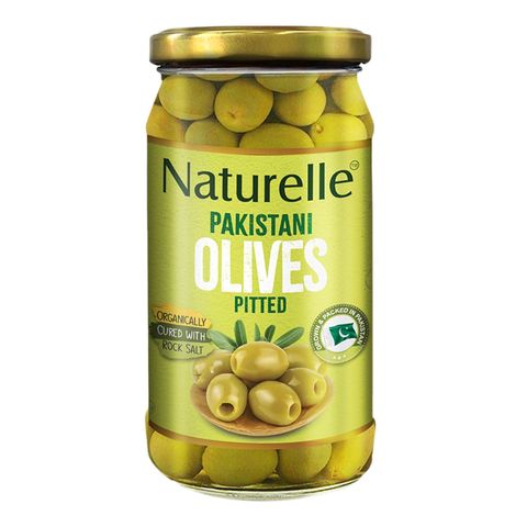 Naturelle Olives Pitted 380g