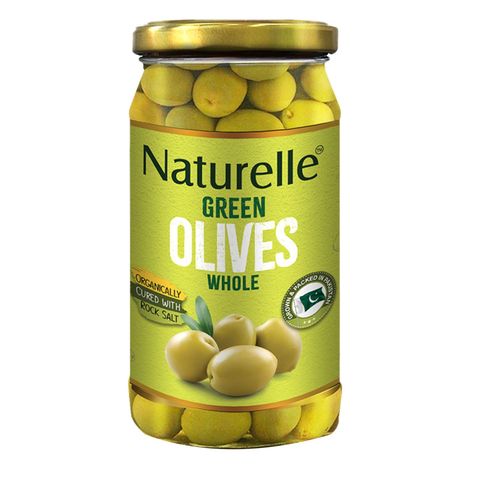 Naturelle Whole Green Olives 380g