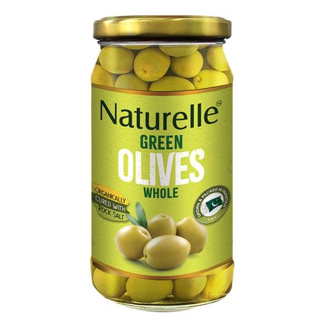 Naturelle Whole Green Olives 190g
