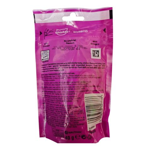 Whiskas Dentabites with Chicken 40g
