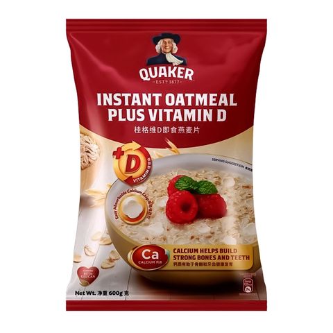 Quaker Instant Oatmeal Plus Vitamin D 600g