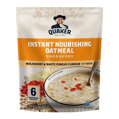 Quaker Instant Nourishing Oatmeal Wolfberry & White Fungus Flavour 210g