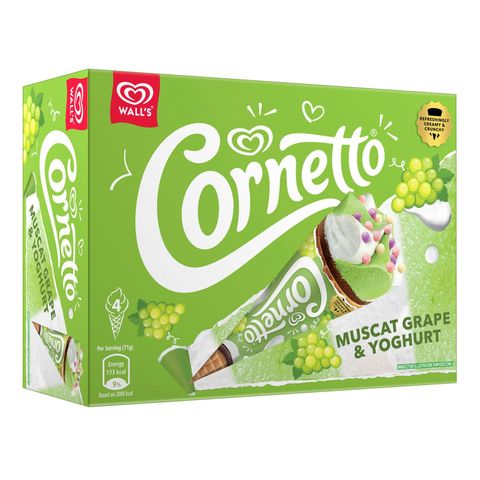 Cornetto Classic Muscat Grape & Yoghurt Multipack 4 x 108ml