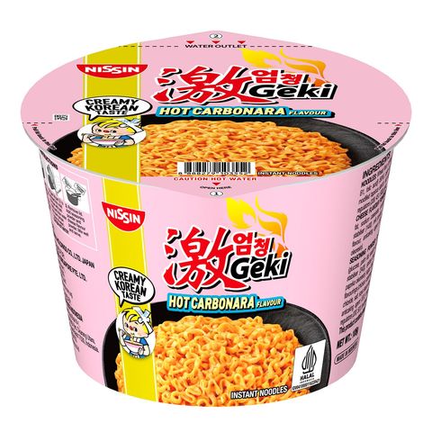 Nissin Geki Bowl Hot Carbonara Ramen 105g