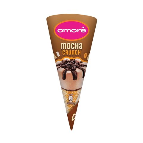 Omore Mocha Crunch Cone Ice Cream 80ml