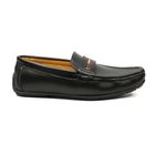 Black Moccasin Shoe Int:S For Men Multi Color 1 Pair