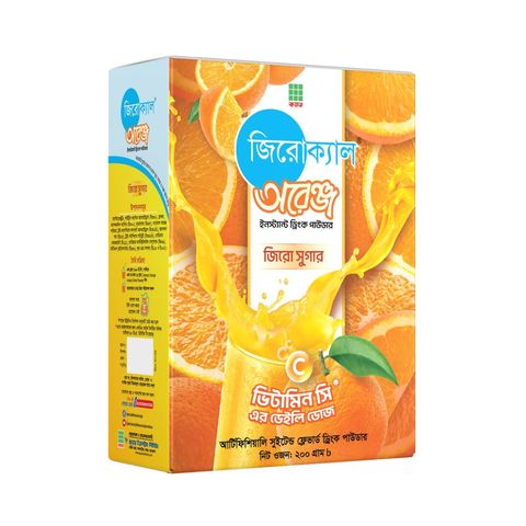 Zerocal Orange Powder Drink 200g