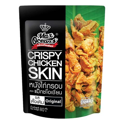 Max Oceans Crispy Chicken Skin Original 80g