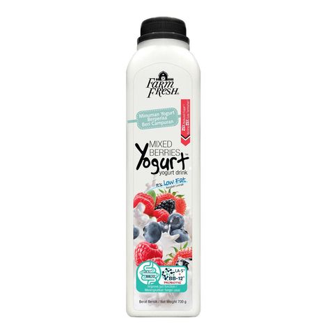 Farm Fresh Yogurt Drink Mixed Berries (Recyclable) 700ml