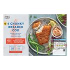 M&S Food 4 Chunky Breaded Cod 600g