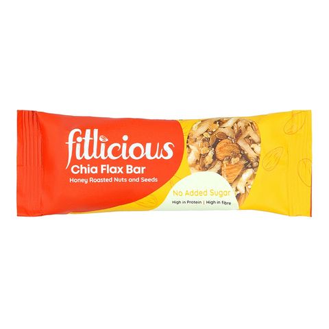 Fitlicious Chia Almond Nuts and Seeds Bar 37g