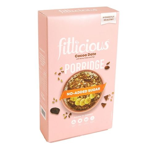 Fitlicious Cocoa Date Porridge 90g - No Added Sugar