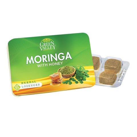 Green Valley Moringa with Honey Lozenges 1 Strip x 6 Tablets