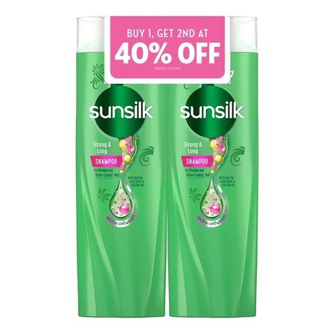 Sunsilk Shampoo Strong & Long (Buy 1, Get 2nd at 40% off) 2 x 180ml