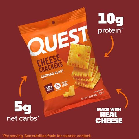 Quest Snack Cheese Crackers - Cheddar Blast 120g