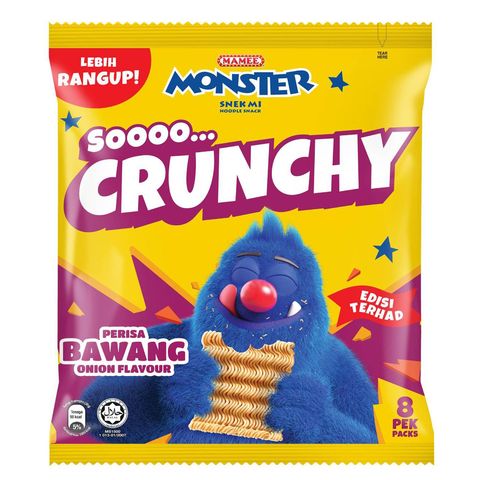 Mamee Monster Onion Flavour 8 Pieces x 20g