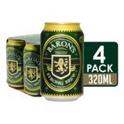 Baron's Strong Brew Lager Beer Can 4 x 320ml (Recyclable)