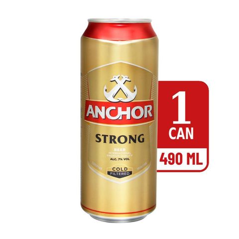 Anchor Strong Pilsner Beer Can 490ml (Recyclable)