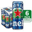 Heineken 0.0 Non-Alcohol Beer Can 6 x 330ml (Recyclable)